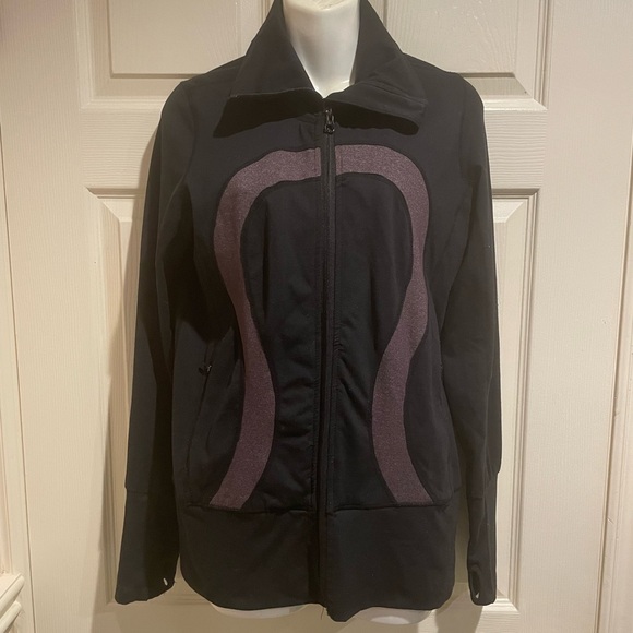 lululemon athletica Jackets & Blazers - lululemon athletica Black and Purple Jacket
